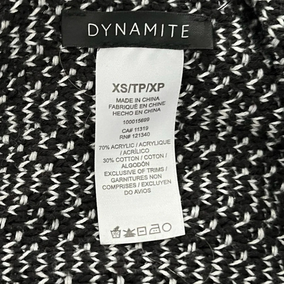 Dynamite/ 🧂Knit  salt & pepper open front cardigan/ Size US XS - Picture 6 of 10